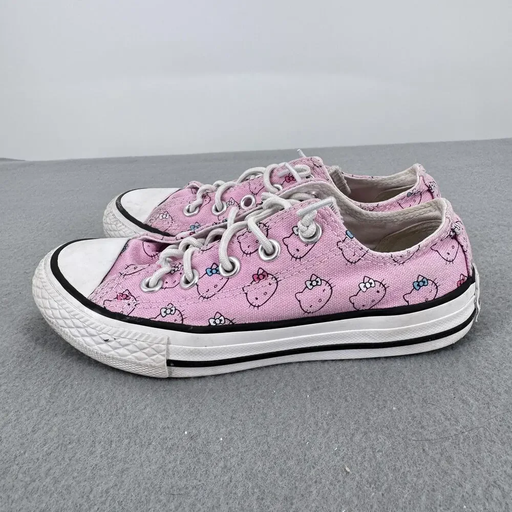 Converse Hello Kitty Chuck Taylor All‎ Star Low Pink Canvas Kids 12